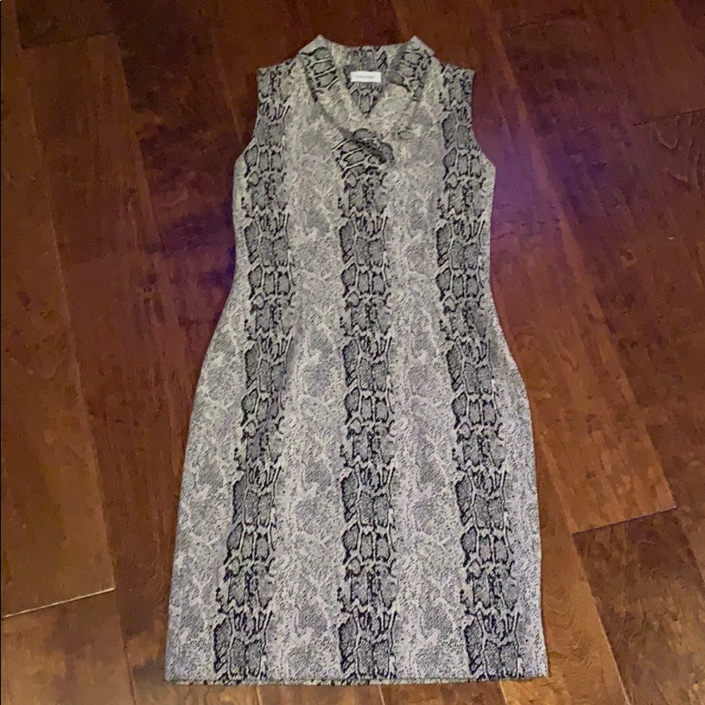 Calvin Klein Snake Print Dress